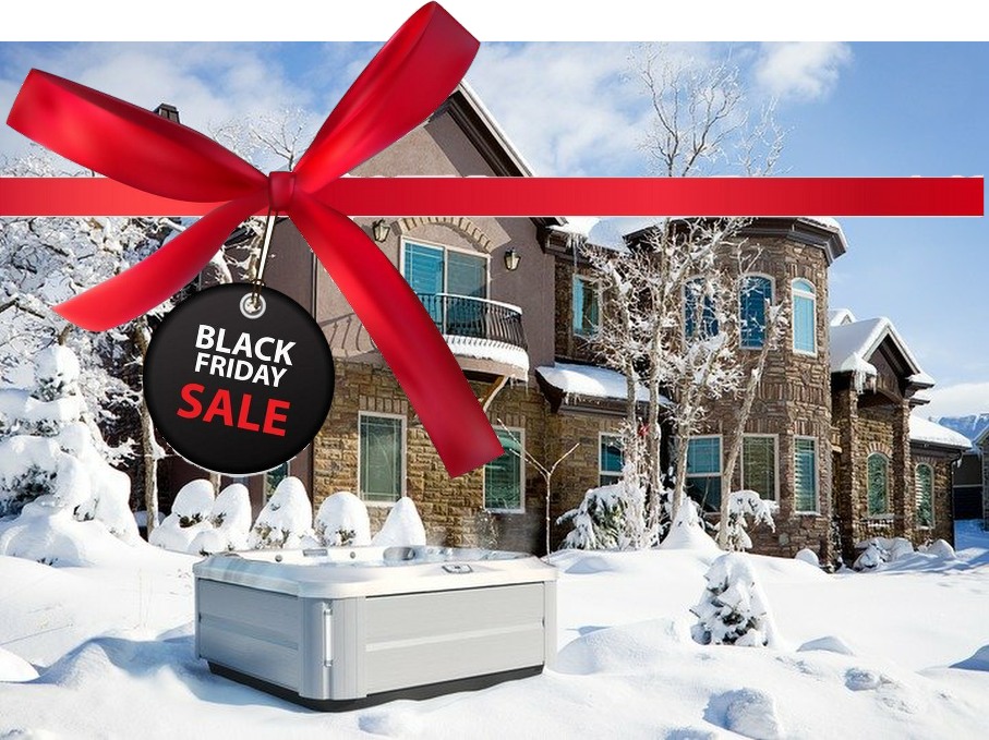 BF image with house and red ribbon - All Seasons Spas